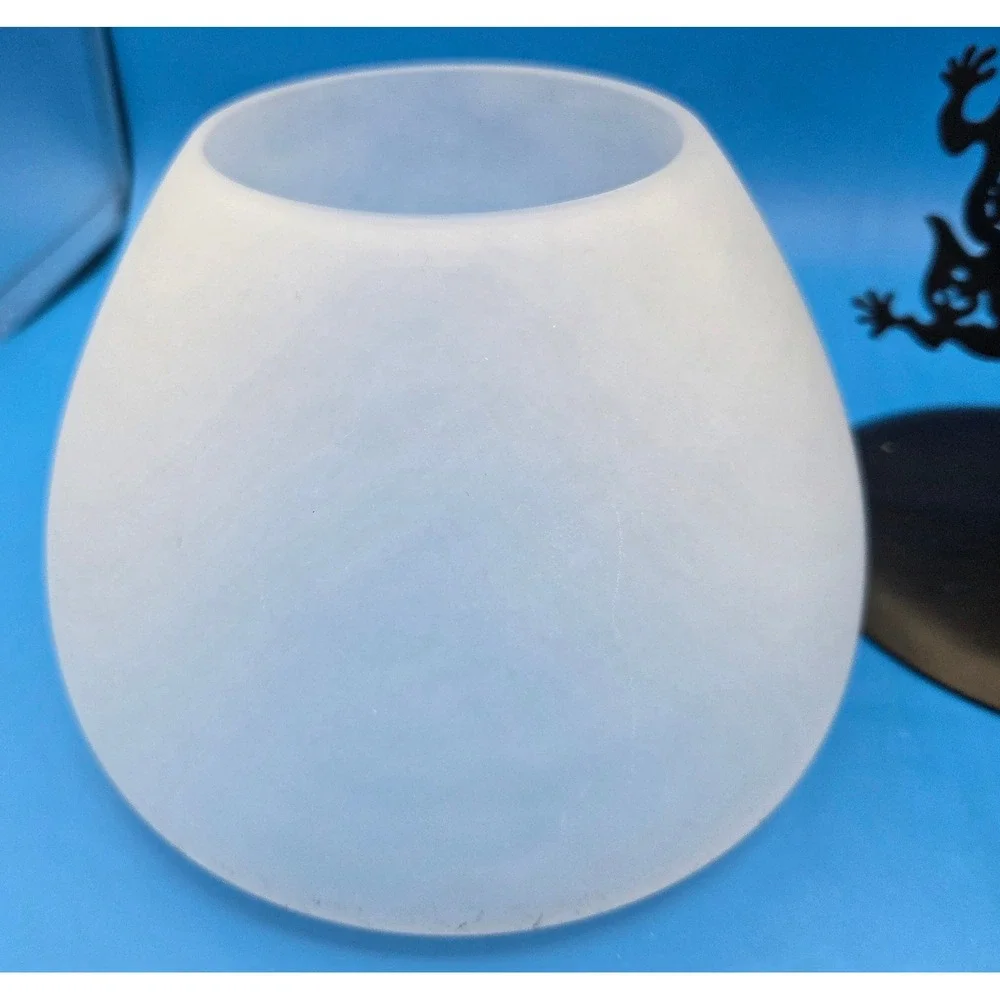 PartyLite Vintage Shadow Dancer Ghost Tealight Lamp Frosted Glass Shade Retrired